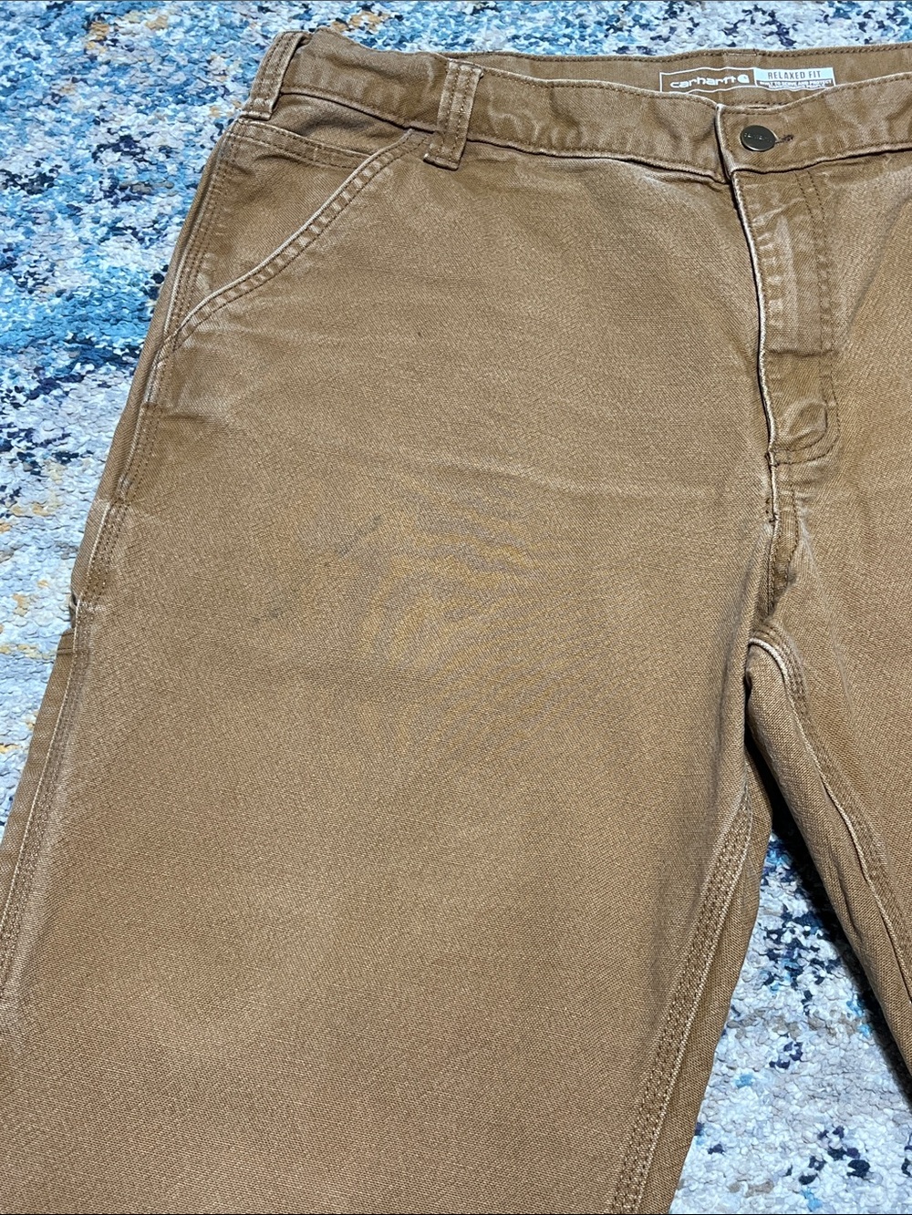 Carhartt Men's Rugged Flex Relaxed Fit Duck Utility Work Pants in size 38x30 - Picture 12 of 16